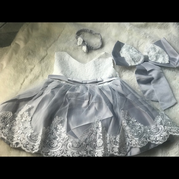Infant dress for birthday and baptism baby girl - Picture 2 of 7